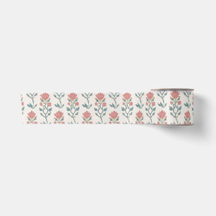 Ruban En Satin Mughal Floral Butta