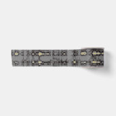 Ruban En Satin MVB Plaid Gris Beige Design (Devant)