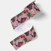 Ruban En Satin Nappes phréatiques à hydrangée rose (Dos)