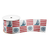 Ruban En Satin Nautical design (Bobine)