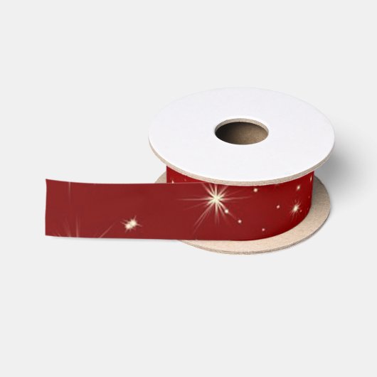 Ruban En Satin Neige rouge (Bobine)