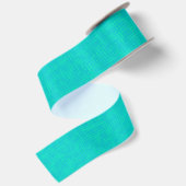 Ruban En Satin Néon turquoise texturé. (Dos)