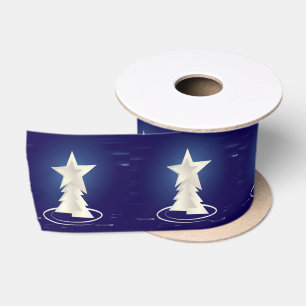 Ruban En Satin Noël blanc