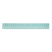 Ruban En Satin Noël Côte Turquoise Flamme de neige Reindeer Motif (Devant)