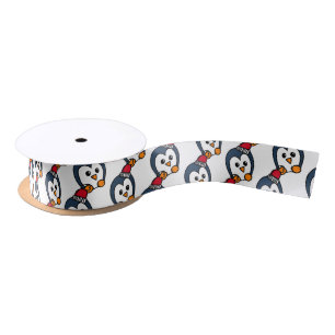 Ruban En Satin Noël des pingouins