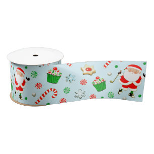 Ruban En Satin Noël du golf