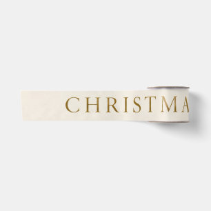 Ruban En Satin Noël Personnalisé Élégant, Ornement Vintage
