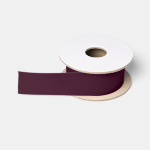 Ruban En Satin Noël profond pourpre prune solide luxe sombre