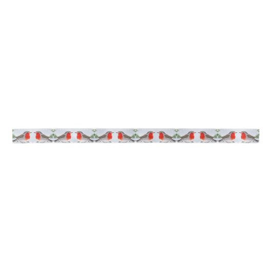 Ruban En Satin Noël Red Robin (Devant)