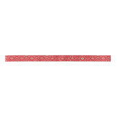 Ruban En Satin Noël simple Red Green Snowflon (Devant)