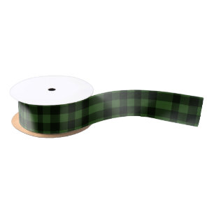 Ruban En Satin Noël vert foncé