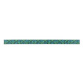 Ruban En Satin Noeud celtique - Bleu diamant Vert (Devant)