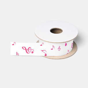 Ruban En Satin note,musique,couleur, coloré + motif, maison