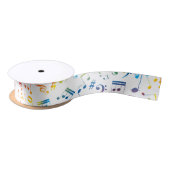 Ruban En Satin Notes musicales 4 (Bobine)