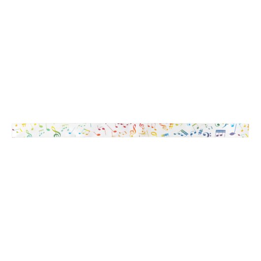 Ruban En Satin Notes musicales 4 (Devant)