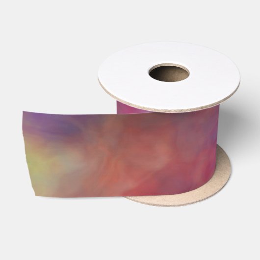 Ruban En Satin Nuages arc-en-ciel (Bobine)