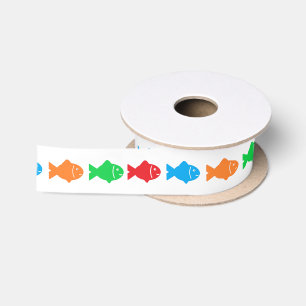 Ruban En Satin O-Fish-Ally Un Anniversaire de pêche 1 an