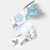 RUBAN EN SATIN OBJETS BLEUS ET GRAY PASTEL (Dos)