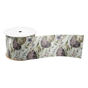 Ruban En Satin OEufs de Pâques vintage nostalgique motif no 12