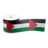 Ruban En Satin officiellement le drapeau de l'État de Palestine (Bobine)