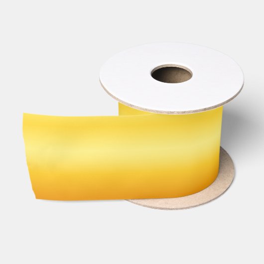 Ruban En Satin Ombre Jaune Doré (Bobine)