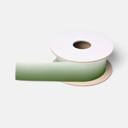 Ruban En Satin Ombre verte de la forêt (Bobine)