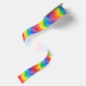 Ruban En Satin Ondulations d'arc-en-ciel (Dos)