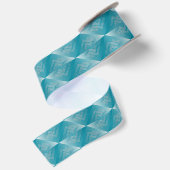 Ruban En Satin Opal Turquoise blanc (Dos)