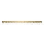 Ruban En Satin Or Et Blanc Zigzag Chevron (Devant)