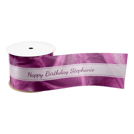 Ruban En Satin Or "joyeux anniversaire" ou toute occasion, (Bobine)
