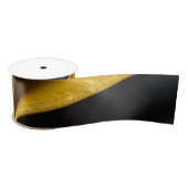 Ruban En Satin Or noir (Bobine)