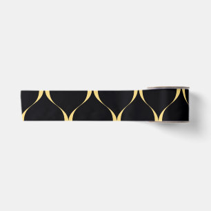 Ruban En Satin Or, simple, moderne, luxueux graphisme ondulé