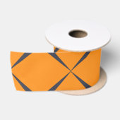 Ruban En Satin Orange, cool, simple, tendance, formes chevron (Bobine)