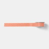 Ruban En Satin Orange et rose Checkered (Devant)