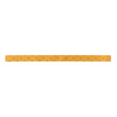 Ruban En Satin Orange Halloween Citrouille 1 Motif sans couture (Devant)