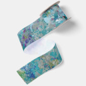 Ruban En Satin Original Moderne Un Design D'Art Abstrait (Dos)