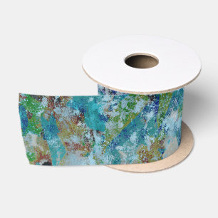 Ruban En Satin Original Moderne Un Design D'Art Abstrait
