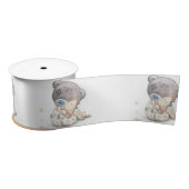 Ruban En Satin Ours en peluche mignon avec jouet personnalisable (Bobine)