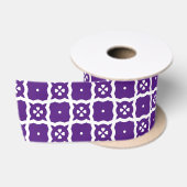 Ruban En Satin Pack de papier violet et blanc 401 (Bobine)
