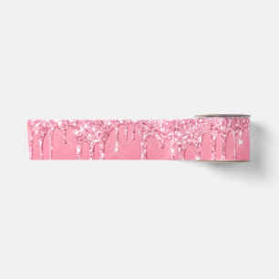 Ruban En Satin Pailleté rose goutte chic moderne tendance féminin