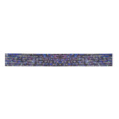 Ruban En Satin Paillettes bleu violet | motif étincelant (Devant)