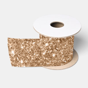Ruban En Satin Paillettes dorées scintillantes