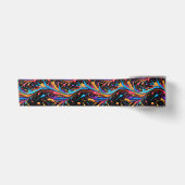 Ruban En Satin Paint Sauvage Vibrant (Devant)