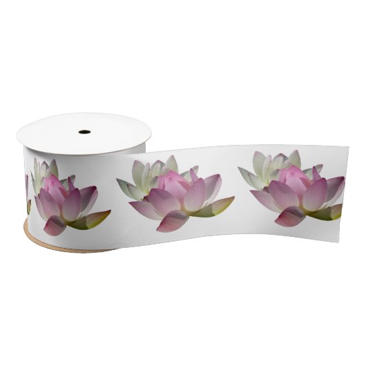 Ruban En Satin Pair of Lotus Flowers II (Bobine)
