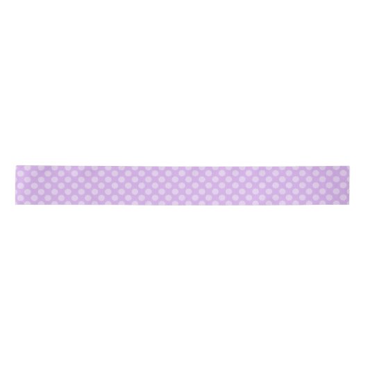 Ruban En Satin Pale Lavender Polka Dot (Devant)