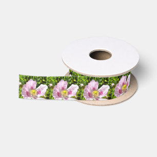 Ruban En Satin Papaver Somniferum Pink Poppy Art