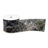 Ruban En Satin papier d'emballage motif feuille et gazon (Bobine)