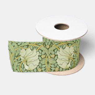 Ruban En Satin Papier peint floral bleu Pimpernel de William Morr