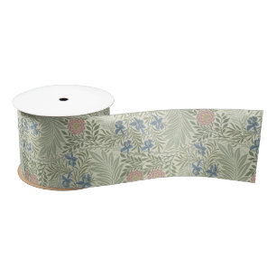 Ruban En Satin Papier peint floral Larkspur de William Morris