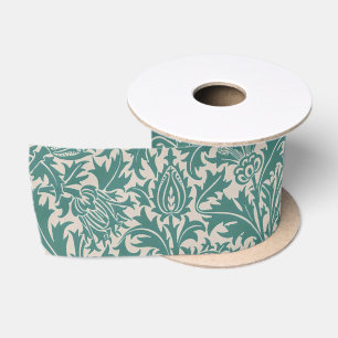 Ruban En Satin Papier peint vintage Thistle bleu sarcelle de Will